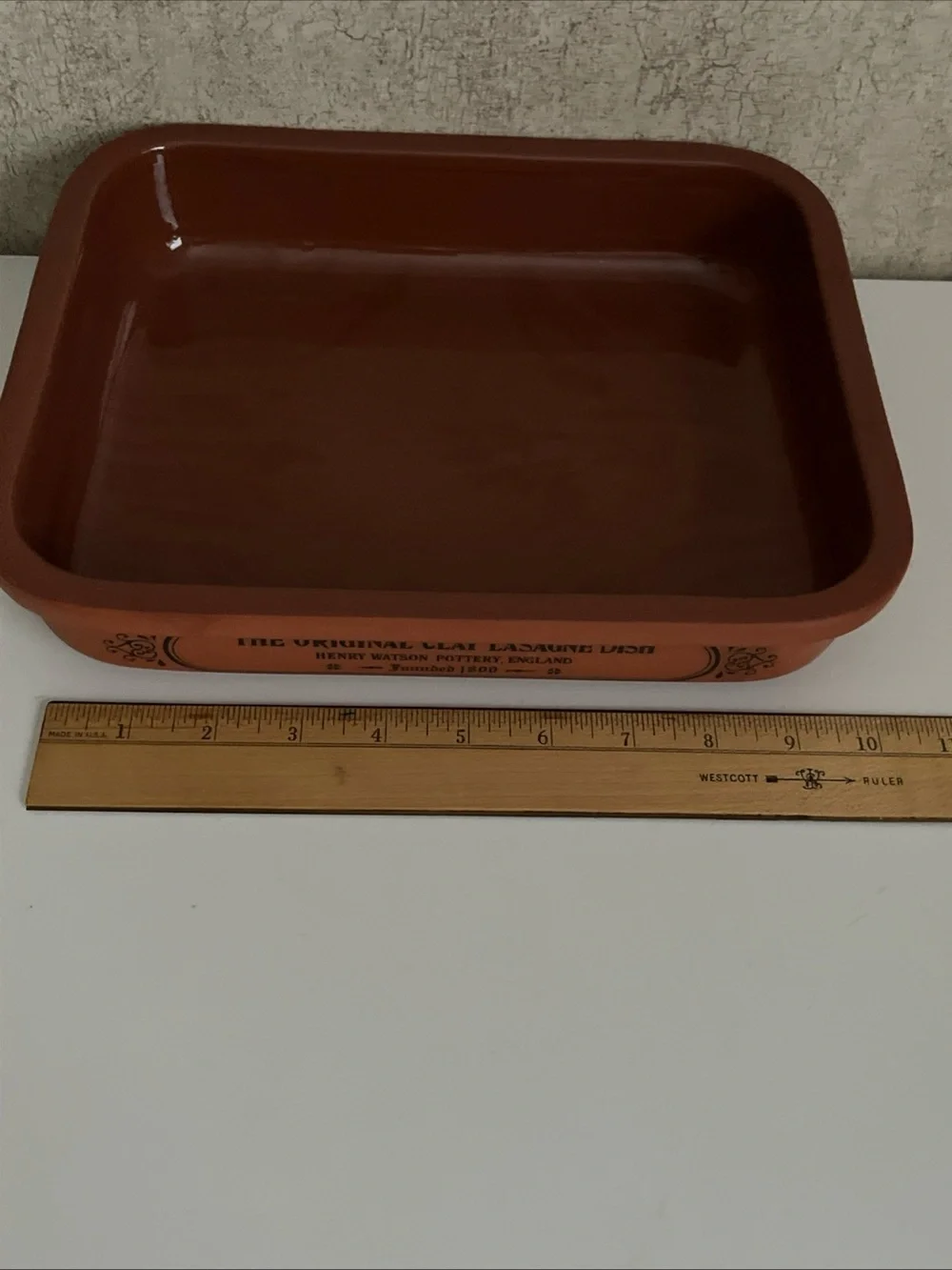 Henry Watson The Original Clay Lasagne Dish pottery Terracotta Portugal